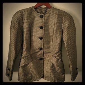 Gold Vintage Victor Costa 80's glam shimmer jacket